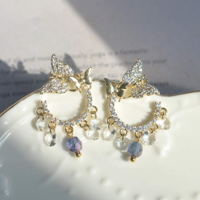 Butterfly Wreath Earrings - Image 3