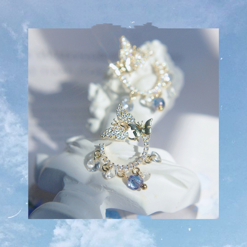 Butterfly Wreath Earrings - Image 2